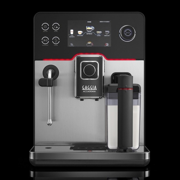 Gaggia Accademia Stål Espressomaskine Inkl. Mælkekande & 3x400g Rigtig Kaffe