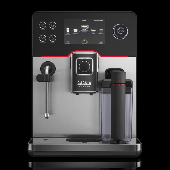 Gaggia Accademia Stål Espressomaskine Inkl. Mælkekande & 3x400g Rigtig Kaffe