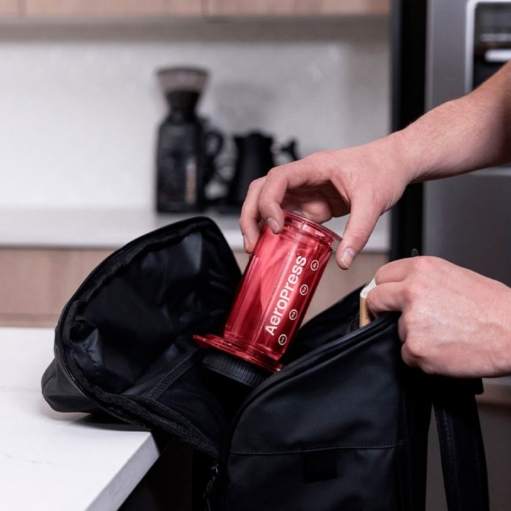 AeroPress Clear Rød Rejsebrygger