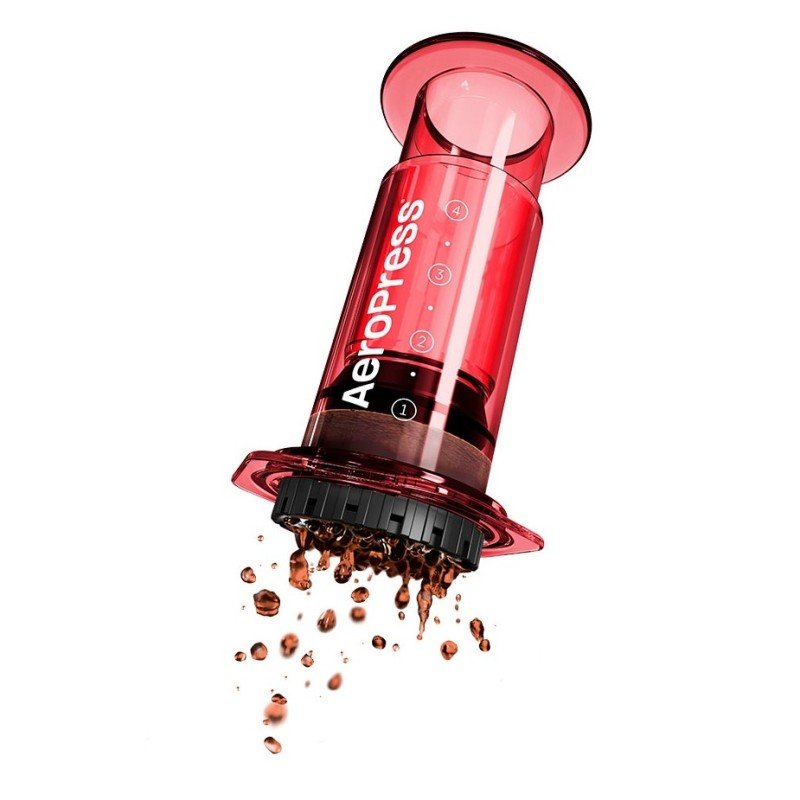 AeroPress Clear Rød Rejsebrygger