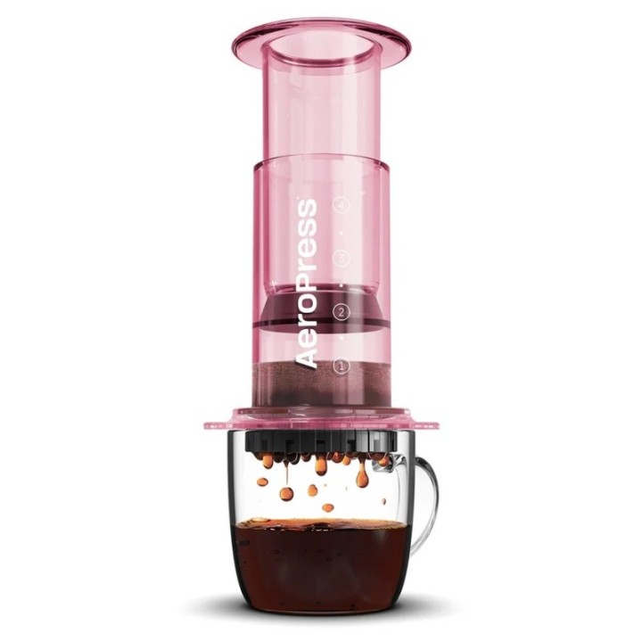 AeroPress Clear Pink Rejsebrygger