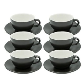 Club House Tulipano Cappuccino m. Underkop Mat Sort 26 cl 6 Stk