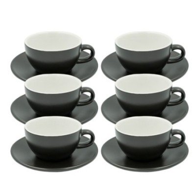 Club House Tulipano Cappuccino m. Underkop Mat Sort 26 cl 6 Stk