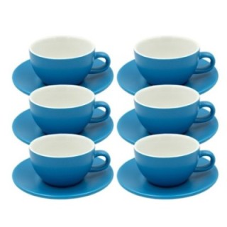 Club House Tulipano Cappuccino m. Underkop Mat Blå 26 cl 6 Stk