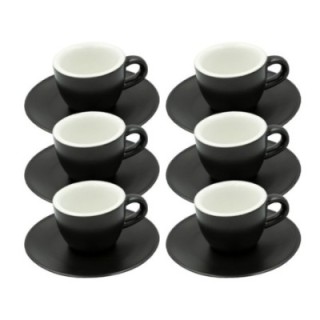 Club House Tulipano Espresso m. Underkop Mat Sort 7 cl 6 Stk