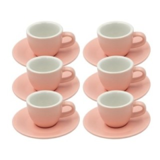 Club House Tulipano Espresso m. Underkop Mat Rosa 7 cl 6 Stk