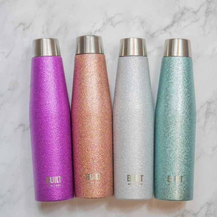 BUILT Apex Termoflaske 0,54 L Lilla Glitter