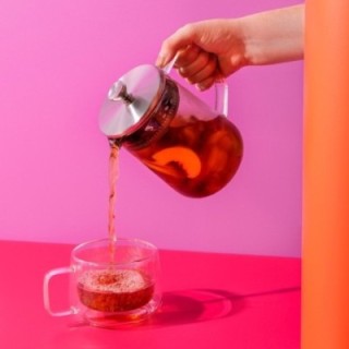 La Cafetière 4 Kop. Tebrygger Stål/Glas