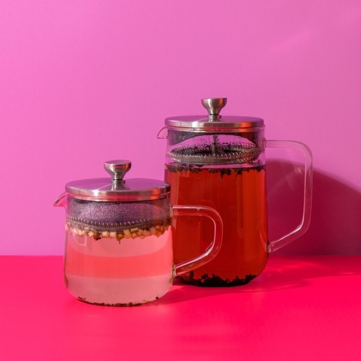 La Cafetière 4 Kop. Tebrygger Stål/Glas