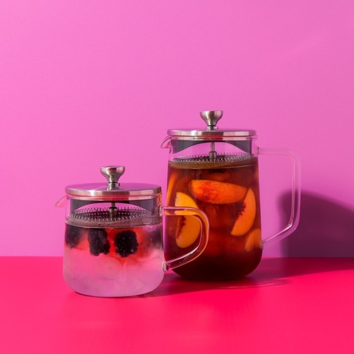 La Cafetière 4 Kop. Tebrygger Stål/Glas