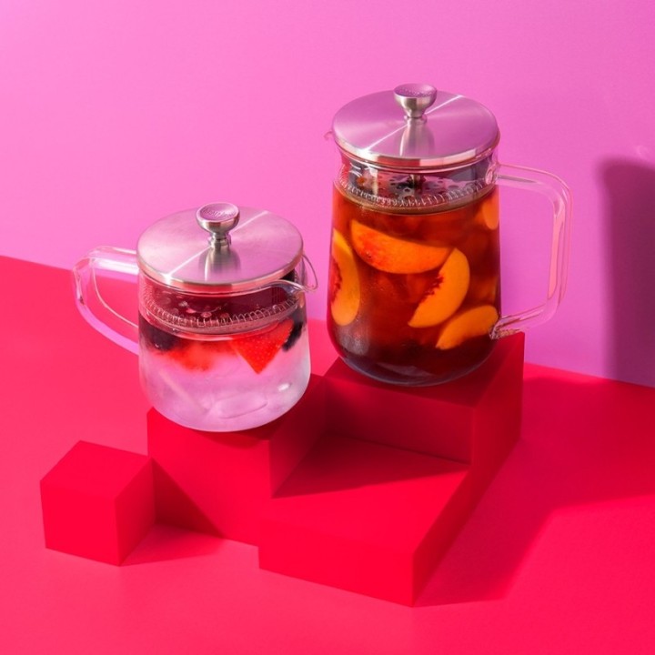 La Cafetière 2 Kop. Tebrygger Stål/Glas