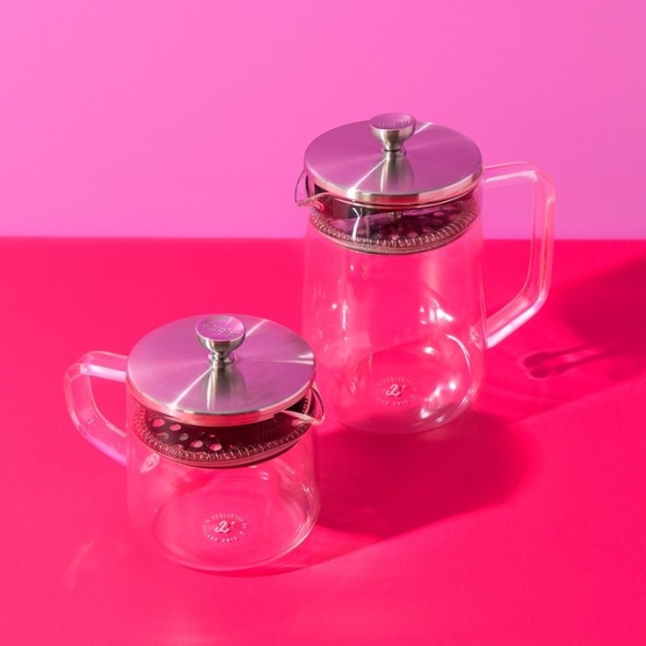 La Cafetière 2 Kop. Tebrygger Stål/Glas