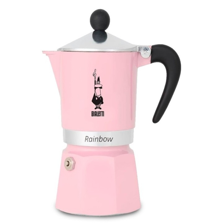 Bialetti Primavera Rainbow 6 Kop. Espressokande Pink