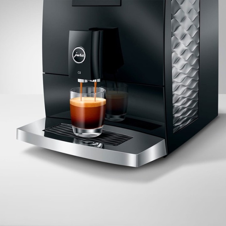 Jura C8 (EA) Piano Black Espressomaskine Inkl. Startpakke