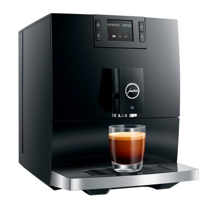 Jura C8 (EA) Piano Black Espressomaskine Inkl. Startpakke