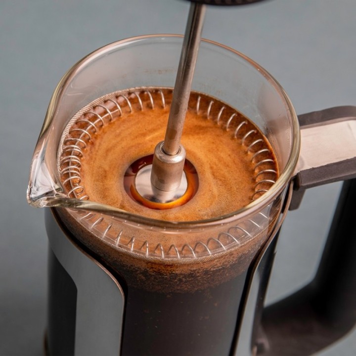 La Cafetière Roma 3 Kop. Stempelkande Rustfrit Stål