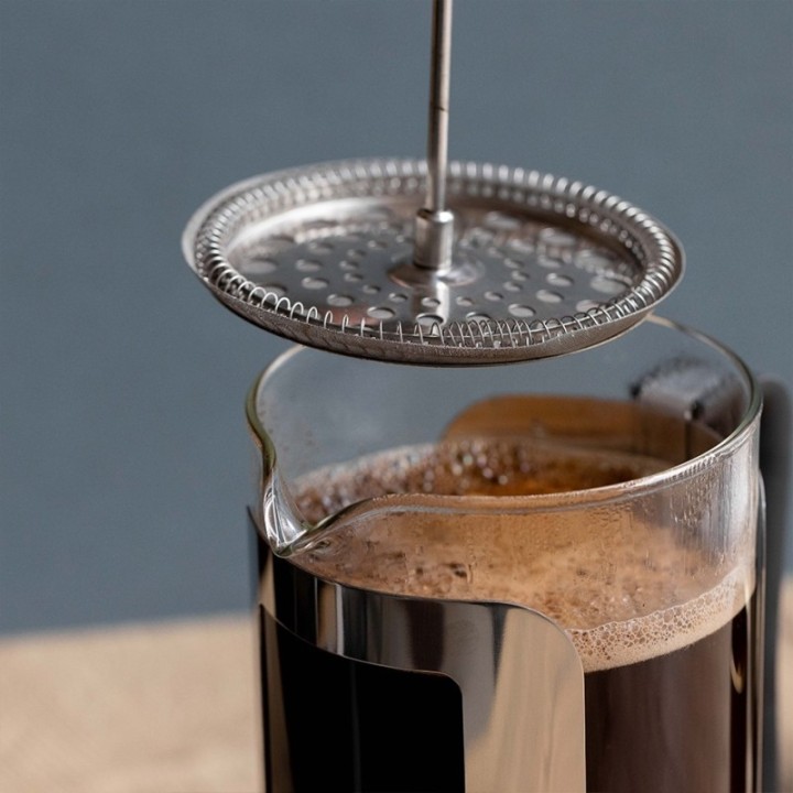 La Cafetière Roma 12 Kop. Stempelkande Rustfrit Stål