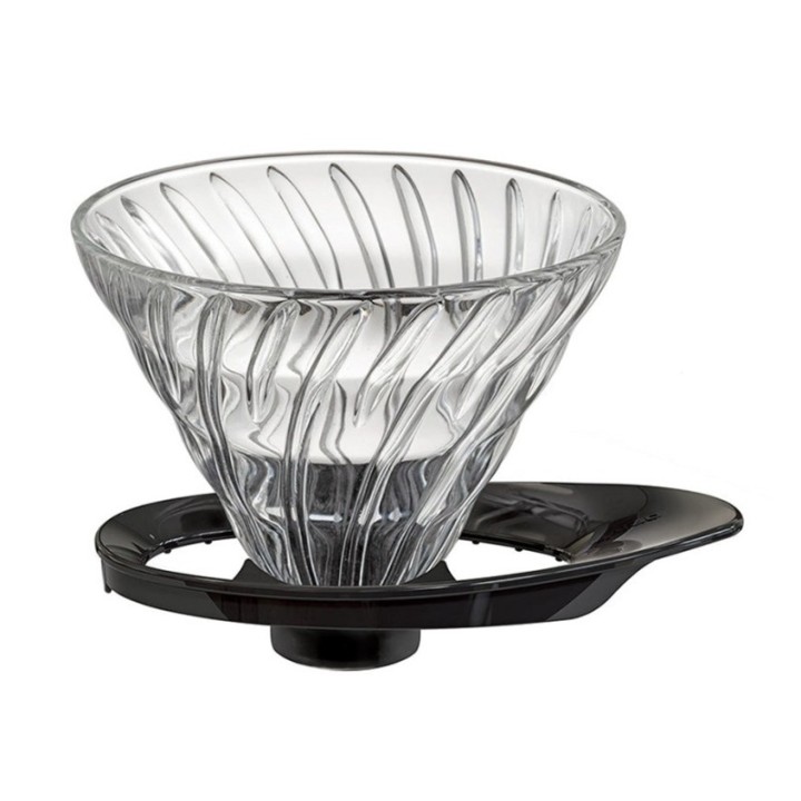Hario V60-02 Glas Dripper Sort 2 Kop.