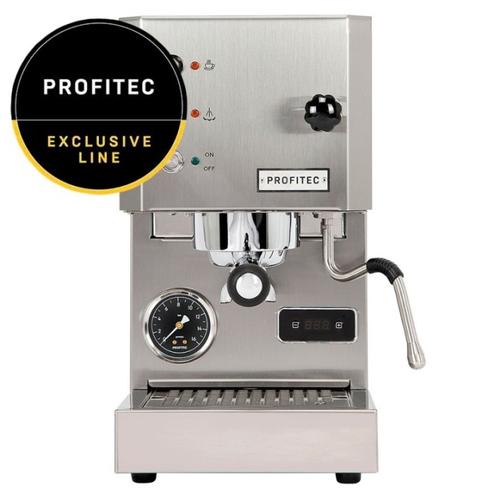 Profitec GO Brushed Espressomaskine - Exclusive Line Inkl. Eureka Mignon Zero 55s Mat Sort Espressokværn