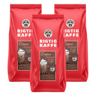 Rigtig Kaffe Crema Intenso 3kg Hele kaffebønner