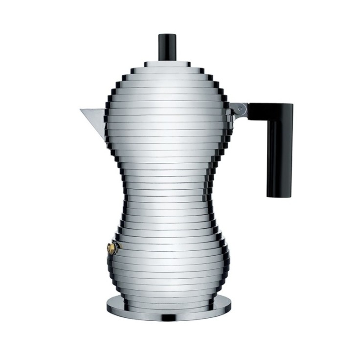 Alessi & Coffee Set Inkl. Pulcina Induktion Espressokande & 2 Mokkakopper