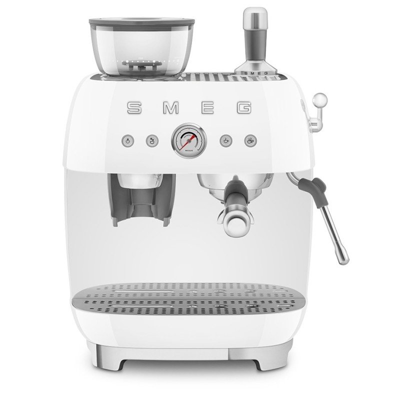 Smeg EGF03WHEU Manuel espressomaskine Inkl. Mælkekande & 1,5kg Rigtig Kaffe