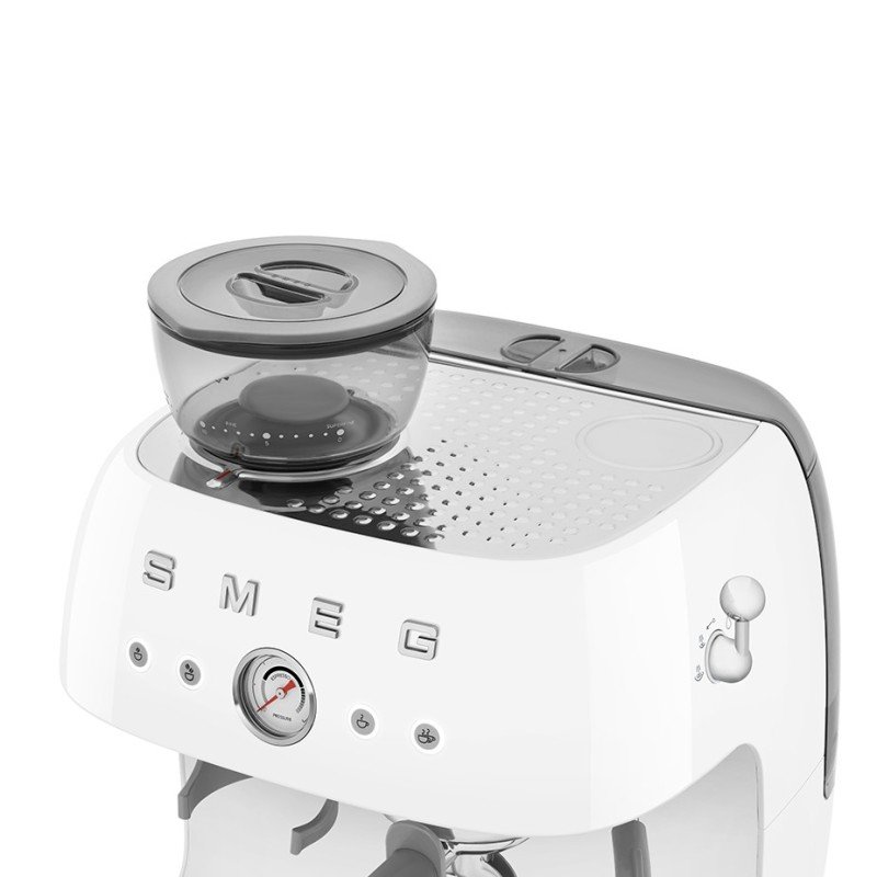 Smeg EGF03WHEU Manuel espressomaskine Inkl. Mælkekande & 1,5kg Rigtig Kaffe