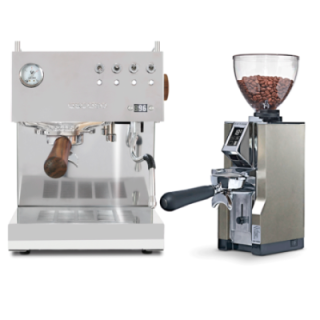 Ascaso Steel Duo PID Poleret Stål Inkl. Eureka Mignon Libra kværn