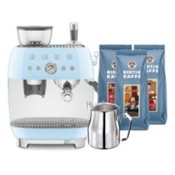 Smeg EGF03PBEU Manuel espressomaskine Inkl. Mælkekande & 1,5kg Rigtig Kaffe