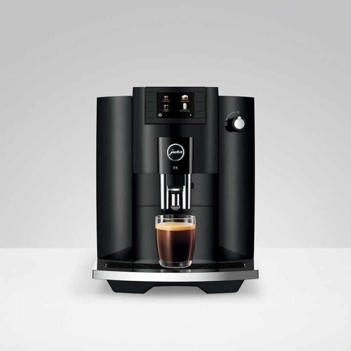 Jura E6 (EC) Piano Black Inkl. Filter, Rens, Afkalkning & 1500g kaffe