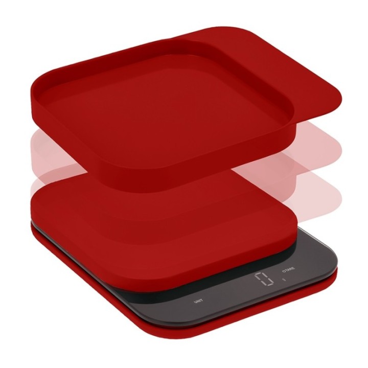 Rosti Mensura Kaffevægt/Køkkenvægt Rød