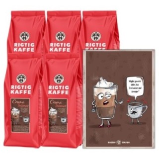 Rigtig Kaffe Crema Intenso 5kg Inkl. Rigtig Kaffe plakat