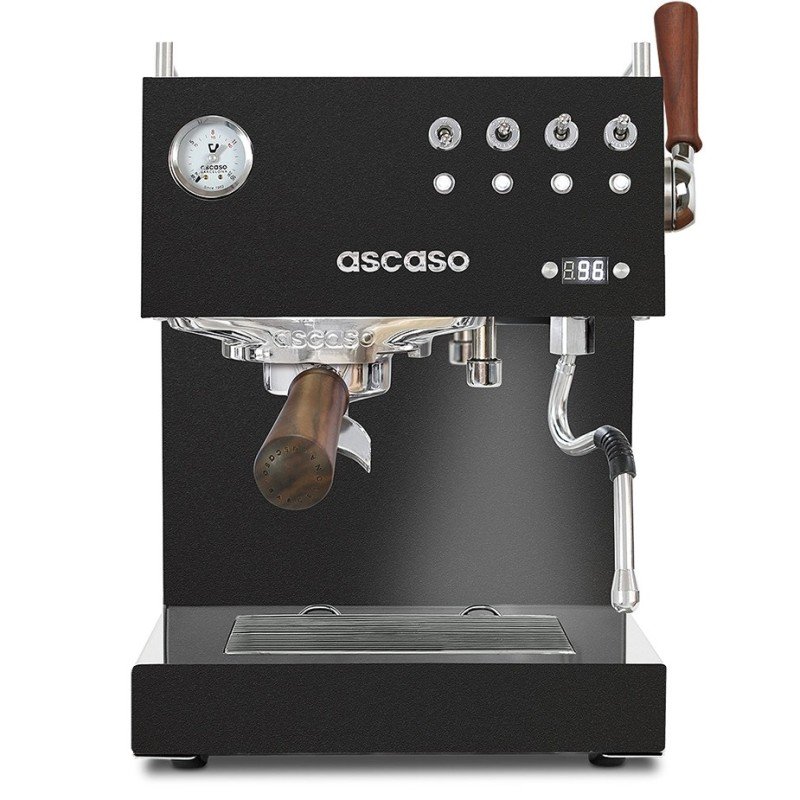 Ascaso Steel Duo Plus Black Espressomaskine Inkl. Eureka Espressokværn & Cappuccinokopper