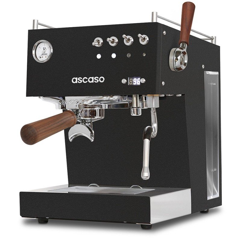 Ascaso Steel Duo Plus Black Espressomaskine Inkl. Eureka Espressokværn & Cappuccinokopper