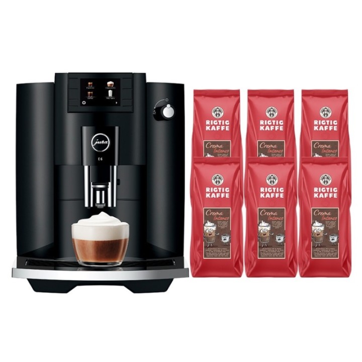 Jura E6 (EC) Piano Black Espressomaskine Inkl. Startpakke
