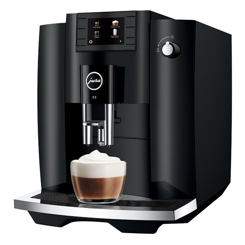 Jura E6 (EC) Piano Black Espressomaskine Inkl. Startpakke