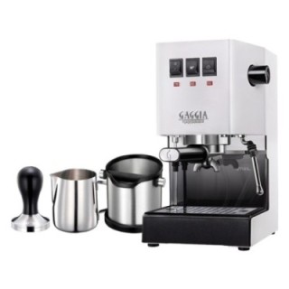 Gaggia Classic E24 Hvid Espressomaskine Inkl. Baristaudstyr
