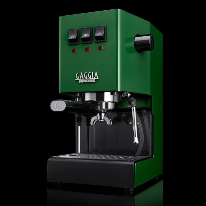 Gaggia Classic E24 Jungle Green Espressomaskine Inkl Eureka Mignon Zero 55s Mat Sort Espressokværn & Baristaudstyr