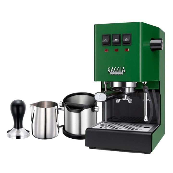 Gaggia Classic E24 Jungle Green Espressomaskine Inkl Baristaudstyr