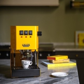 Gaggia Classic E24 Sunshine Yellow Espressomaskine Inkl. Eureka Mignon Zero 55s Mat Sort Espressokværn & Baristaudstyr