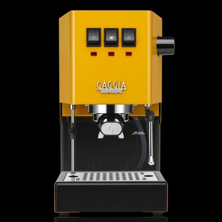 Gaggia Classic E24 Sunshine Yellow Espressomaskine Inkl. Eureka Mignon Zero 55s Mat Sort Espressokværn & Baristaudstyr