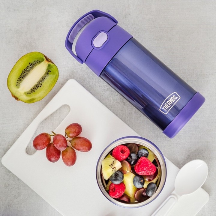 Thermos  Funtainer Drikkeflaske m. Sugerør 355 ml Violet