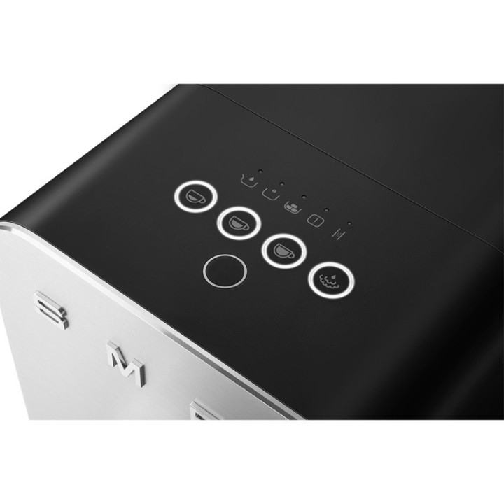 Smeg BCC12BLMEU Sort Inkl. Mælkekande 0,35L & Crema Intenso 1kg