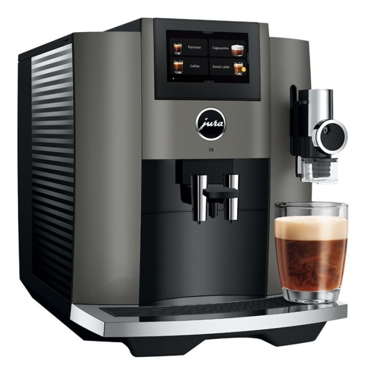 Jura S8 (EB) Inkl. Startpakke DK sprog & 6kg Crema Intenso kaffebønner