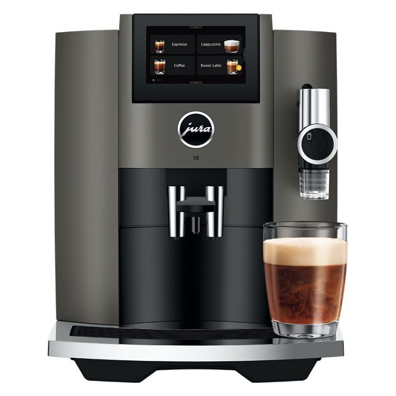 Jura S8 (EB) Inkl. Startpakke DK sprog & 6kg Crema Intenso kaffebønner
