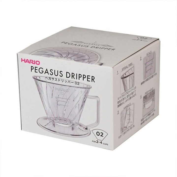Hario Pegasus Plastik Dripper 02 Transparent