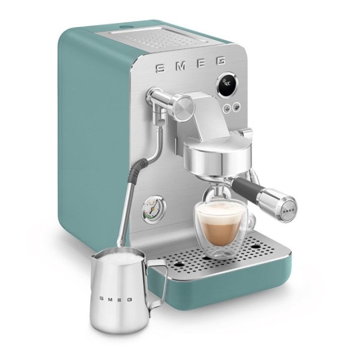 Smeg EMC02EGMEU Minipro Semiautomatisk Espressomaskine Emerald Green