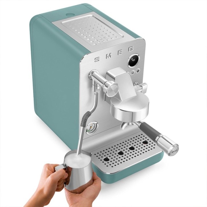 Smeg EMC02EGMEU Minipro Semiautomatisk Espressomaskine Emerald Green