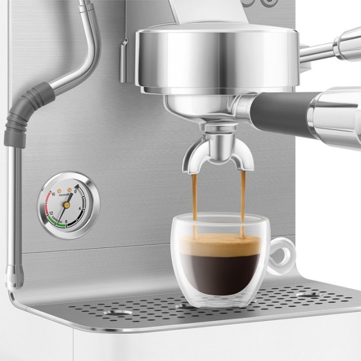 Smeg EMC02WHMEU Minipro Semiautomatisk Espressomaskine Hvid