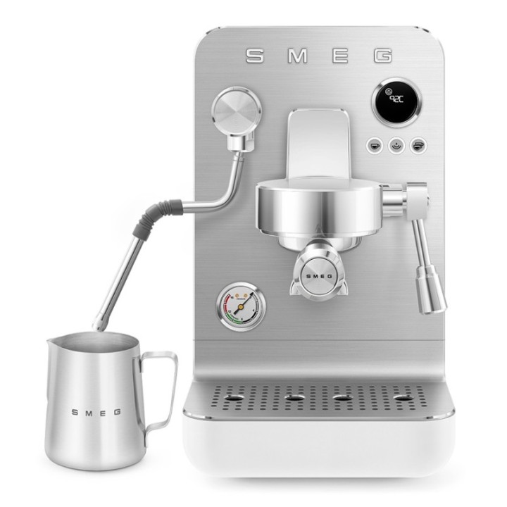 Smeg EMC02WHMEU Minipro Semiautomatisk Espressomaskine Hvid